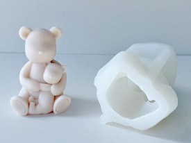 Molde silicona oso con osito